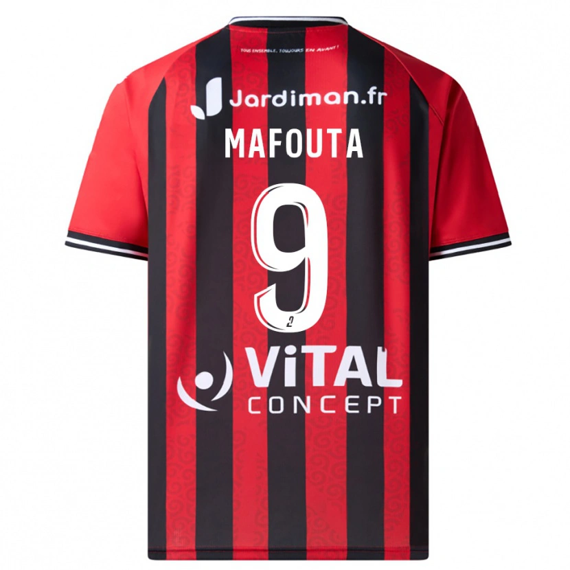 Danxen Kvinnor Louis Mafouta #9 Röd Svart Hemmatröja Matchtröjor 2025/26 Tröjor T-Tröja