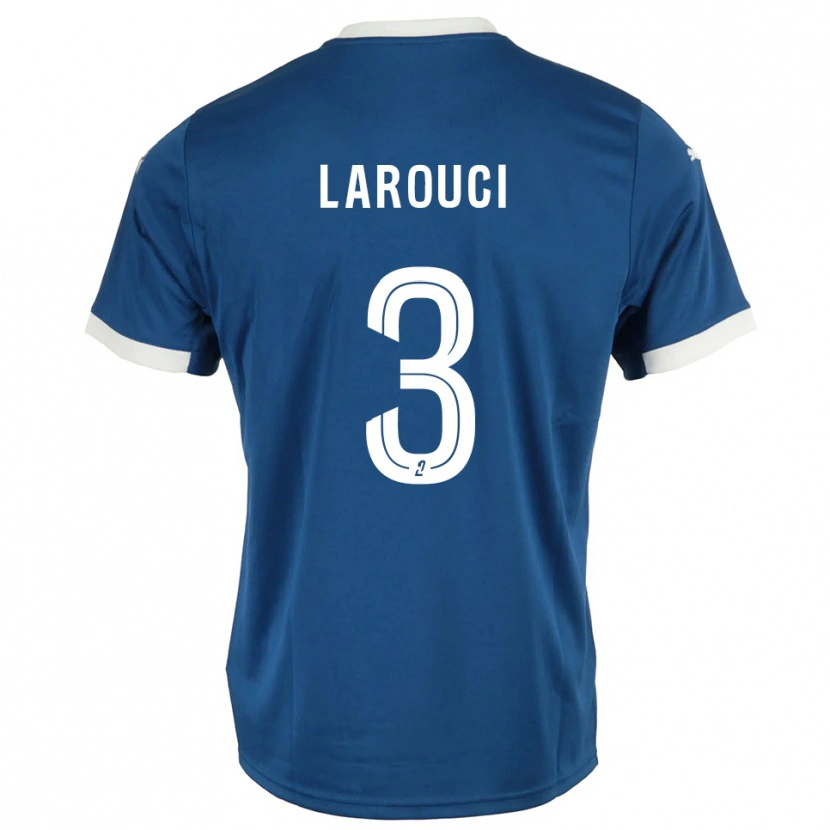 Danxen Kvinnor Yasser Larouci #3 Blå Vit Hemmatröja Matchtröjor 2025/26 Tröjor T-Tröja