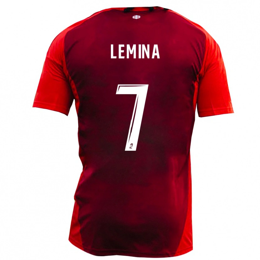 Danxen Kvinnor Noha Lemina #7 Rött Bourgogne Hemmatröja Matchtröjor 2025/26 Tröjor T-Tröja