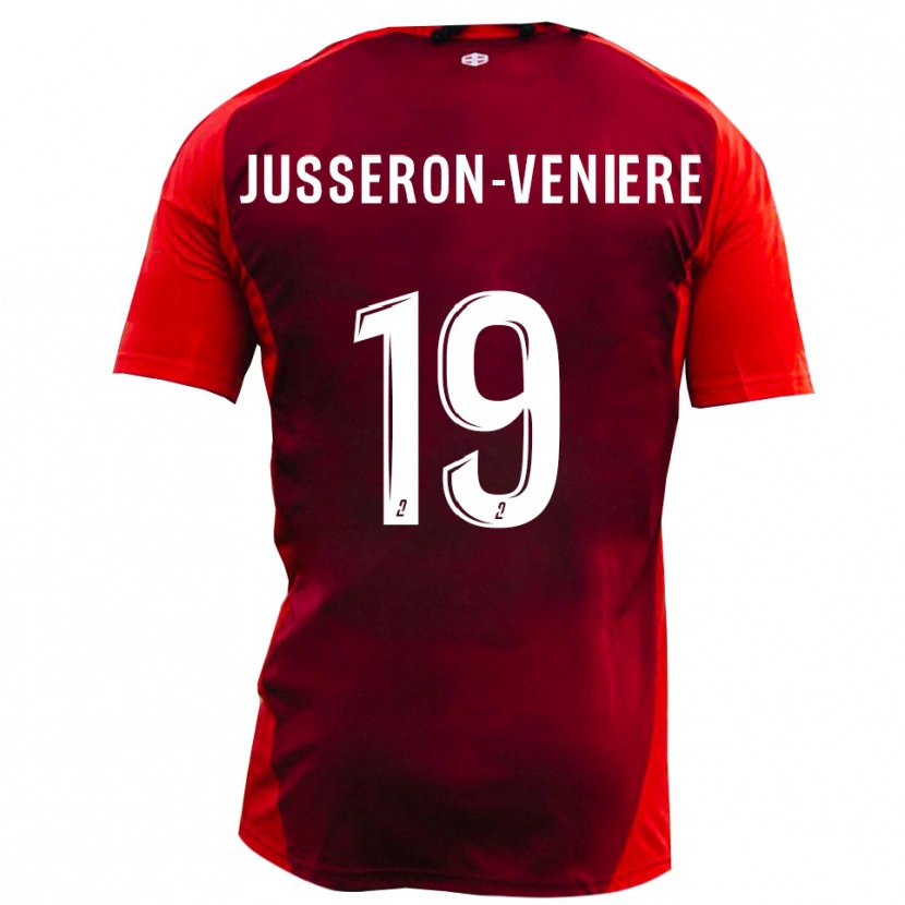 Danxen Kvinnor Kilyan Jusseron-Veniere #19 Rött Bourgogne Hemmatröja Matchtröjor 2025/26 Tröjor T-Tröja