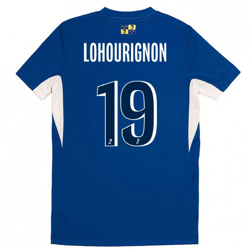 Danxen Kvinnor Ndeye Lohourignon #19 Blå Marin Hemmatröja Matchtröjor 2025/26 Tröjor T-Tröja