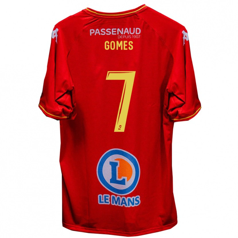 Danxen Kvinnor Malang Gomes #7 Röd Gul Hemmatröja Matchtröjor 2025/26 Tröjor T-Tröja