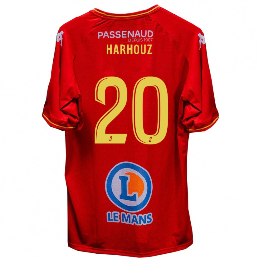 Danxen Kvinnor William Harhouz #20 Röd Gul Hemmatröja Matchtröjor 2025/26 Tröjor T-Tröja