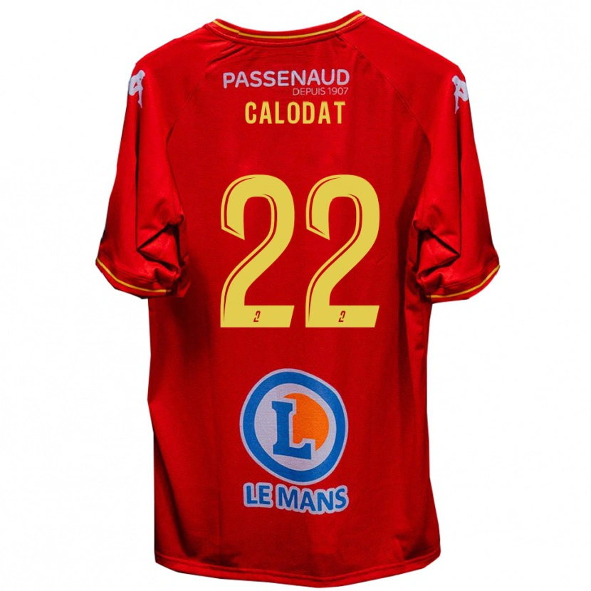 Danxen Kvinnor Lucas Calodat #22 Röd Gul Hemmatröja Matchtröjor 2025/26 Tröjor T-Tröja