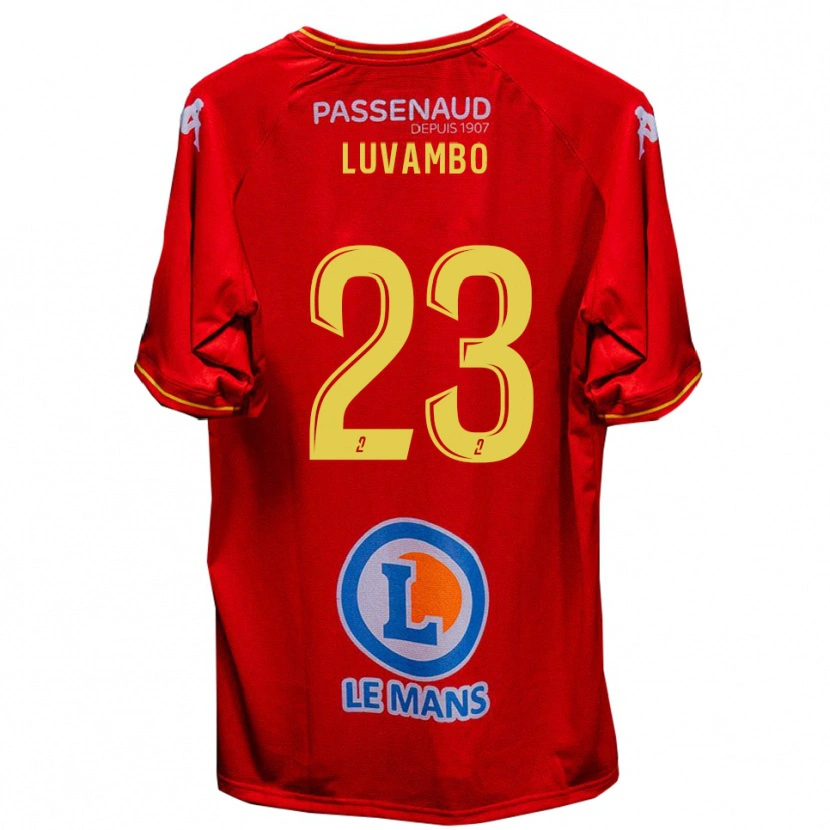 Danxen Kvinnor Taylor Luvambo #23 Röd Gul Hemmatröja Matchtröjor 2025/26 Tröjor T-Tröja