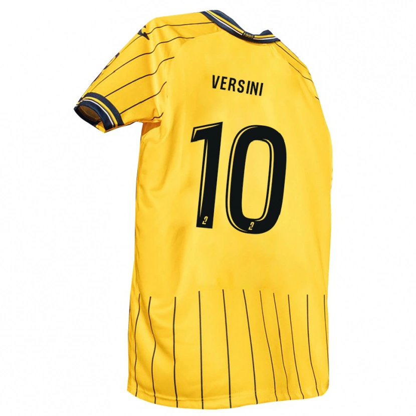 Danxen Kvinnor Giovani Versini #10 Gul Marin Hemmatröja Matchtröjor 2025/26 Tröjor T-Tröja