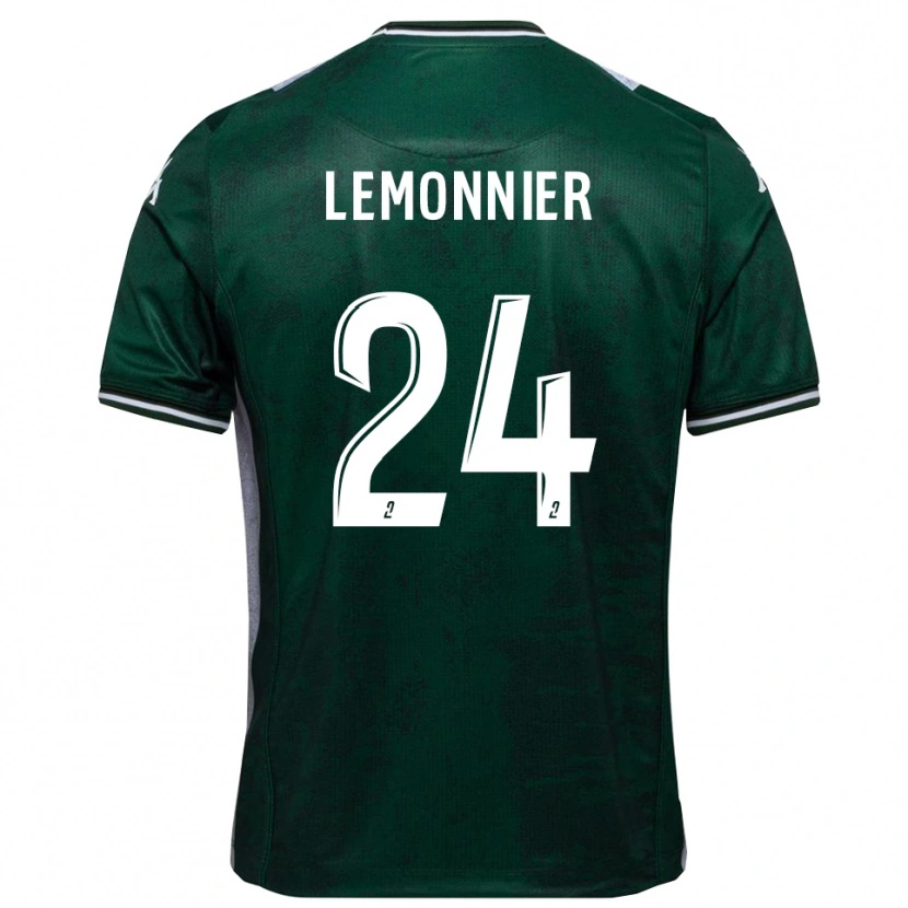 Danxen Kvinnor Pierre Lemonnier #24 Grön Vit Hemmatröja Matchtröjor 2025/26 Tröjor T-Tröja