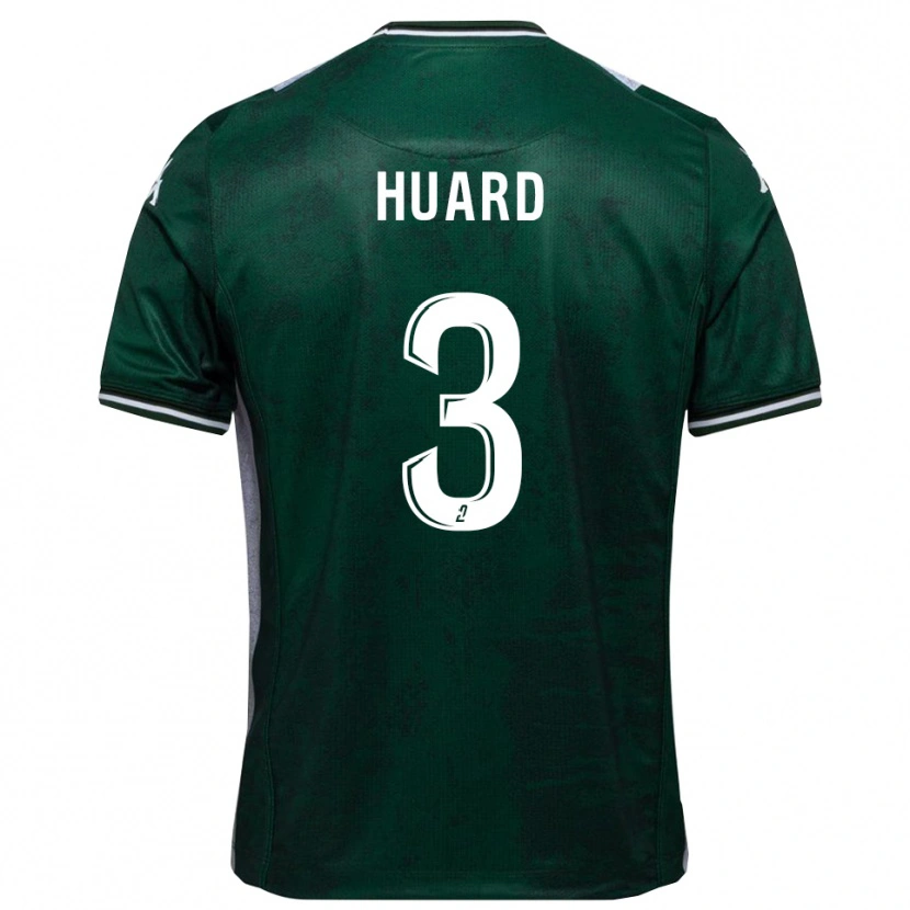 Danxen Kvinnor Matthieu Huard #3 Grön Vit Hemmatröja Matchtröjor 2025/26 Tröjor T-Tröja