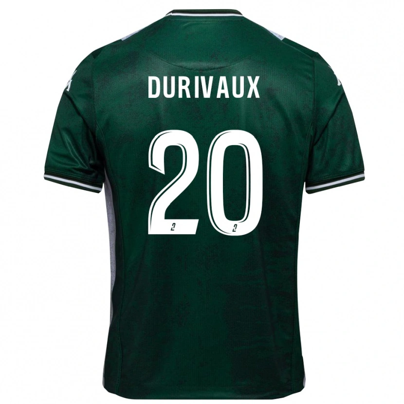 Danxen Kvinnor Dylan Durivaux #20 Grön Vit Hemmatröja Matchtröjor 2025/26 Tröjor T-Tröja