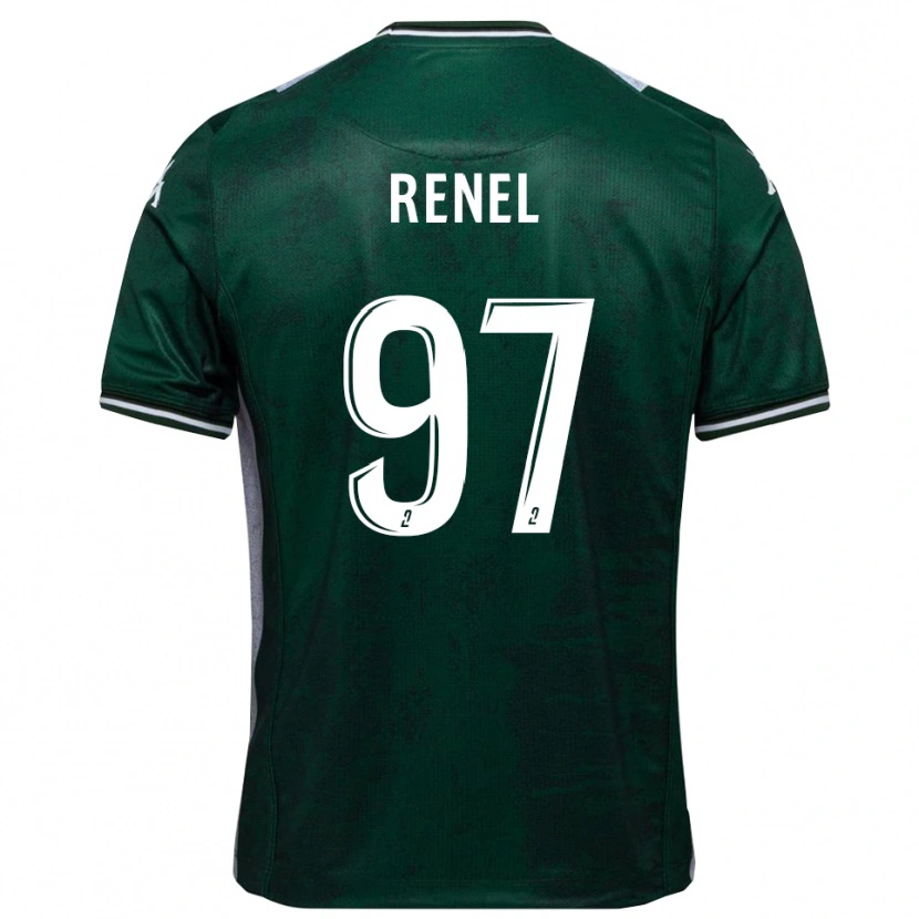 Danxen Kvinnor Samuel Renel #97 Grön Vit Hemmatröja Matchtröjor 2025/26 Tröjor T-Tröja