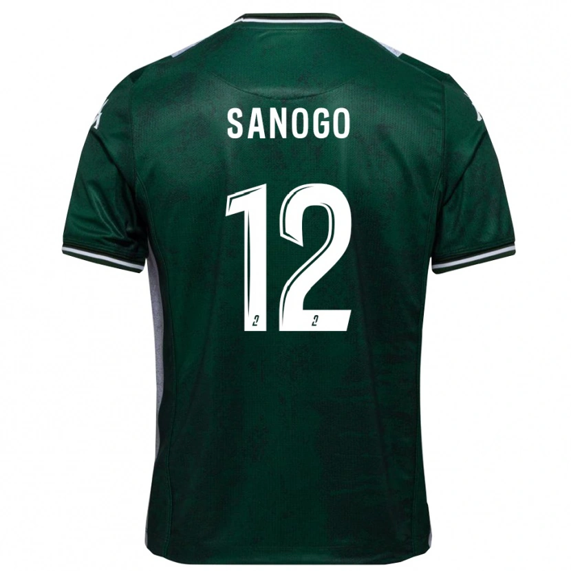 Danxen Kvinnor Aboudramane Sanogo #12 Grön Vit Hemmatröja Matchtröjor 2025/26 Tröjor T-Tröja
