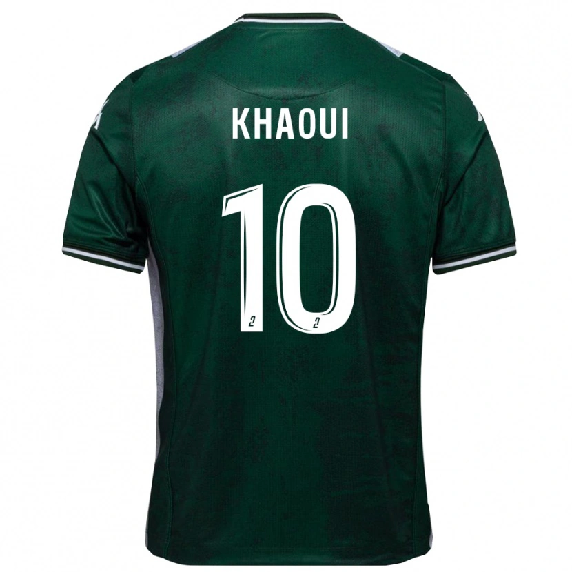 Danxen Kvinnor Saîf-Eddine Khaoui #10 Grön Vit Hemmatröja Matchtröjor 2025/26 Tröjor T-Tröja