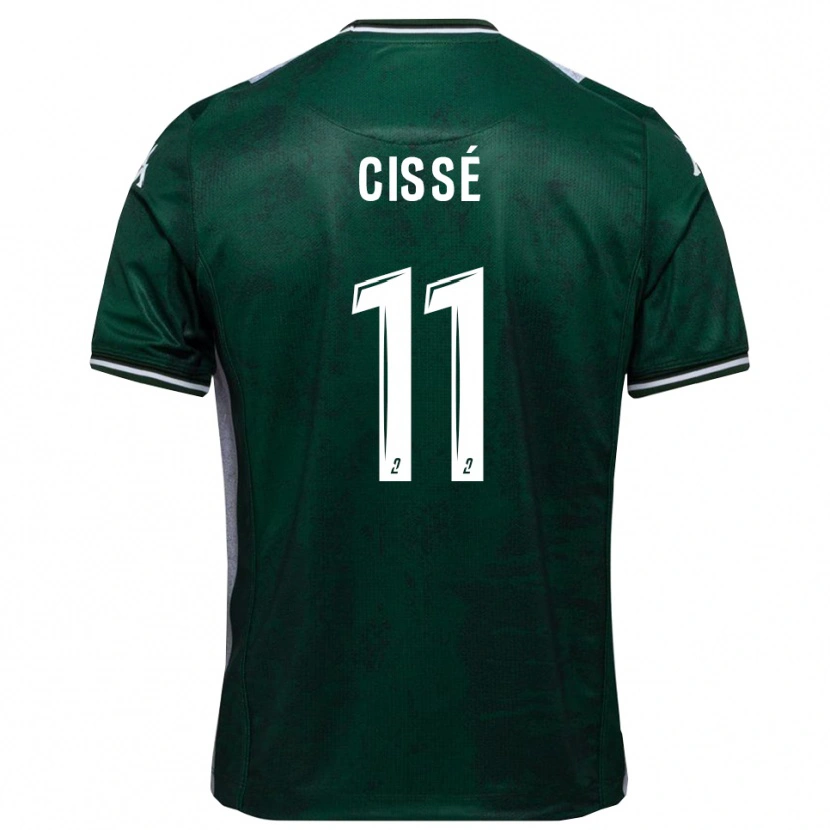 Danxen Kvinnor Kemo Cissé #11 Grön Vit Hemmatröja Matchtröjor 2025/26 Tröjor T-Tröja
