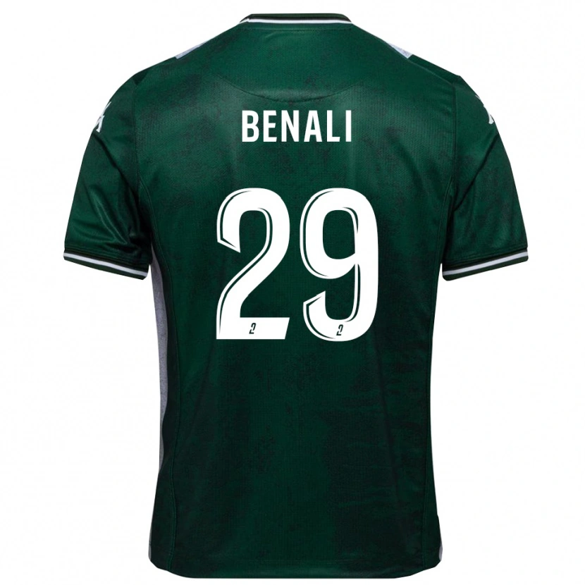 Danxen Kvinnor Hacène Benali #29 Grön Vit Hemmatröja Matchtröjor 2025/26 Tröjor T-Tröja
