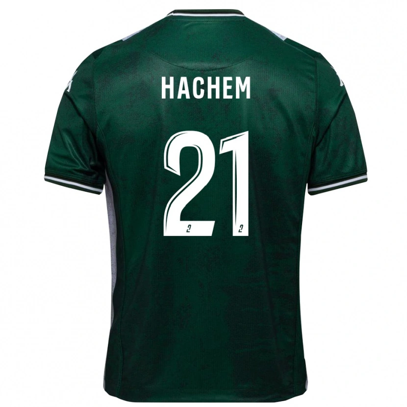 Danxen Kvinnor Abdelsamad Hachem #21 Grön Vit Hemmatröja Matchtröjor 2025/26 Tröjor T-Tröja