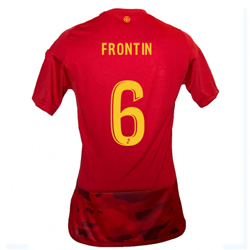 Danxen Kvinnor Lohan Frontin #6 Röd Gul Hemmatröja Matchtröjor 2025/26 Tröjor T-Tröja