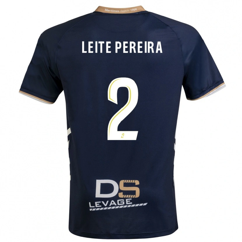 Danxen Kvinnor Matéo Leite Pereira #2 Marin Guld Hemmatröja Matchtröjor 2025/26 Tröjor T-Tröja