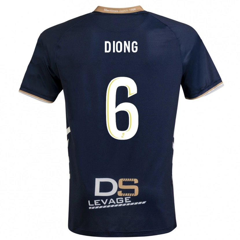 Danxen Kvinnor Pape Diong #6 Marin Guld Hemmatröja Matchtröjor 2025/26 Tröjor T-Tröja