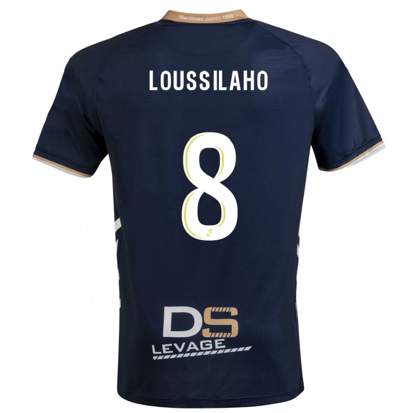 Danxen Kvinnor Lenny Dziki Loussilaho #8 Marin Guld Hemmatröja Matchtröjor 2025/26 Tröjor T-Tröja