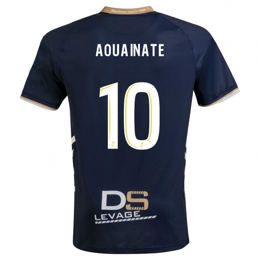 Danxen Kvinnor Aymane Aouainate #10 Marin Guld Hemmatröja Matchtröjor 2025/26 Tröjor T-Tröja