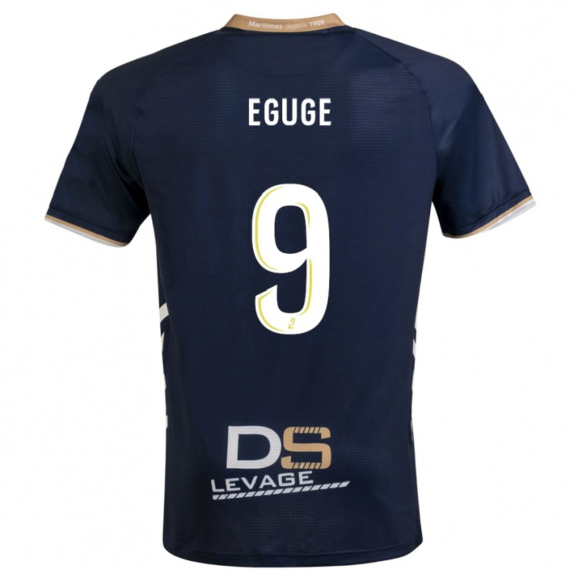Danxen Kvinnor Benny Eguge #9 Marin Guld Hemmatröja Matchtröjor 2025/26 Tröjor T-Tröja