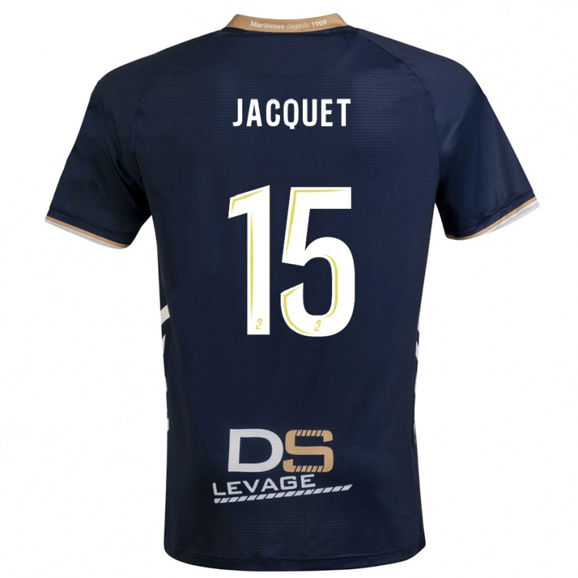 Danxen Kvinnor Nils Jacquet #15 Marin Guld Hemmatröja Matchtröjor 2025/26 Tröjor T-Tröja