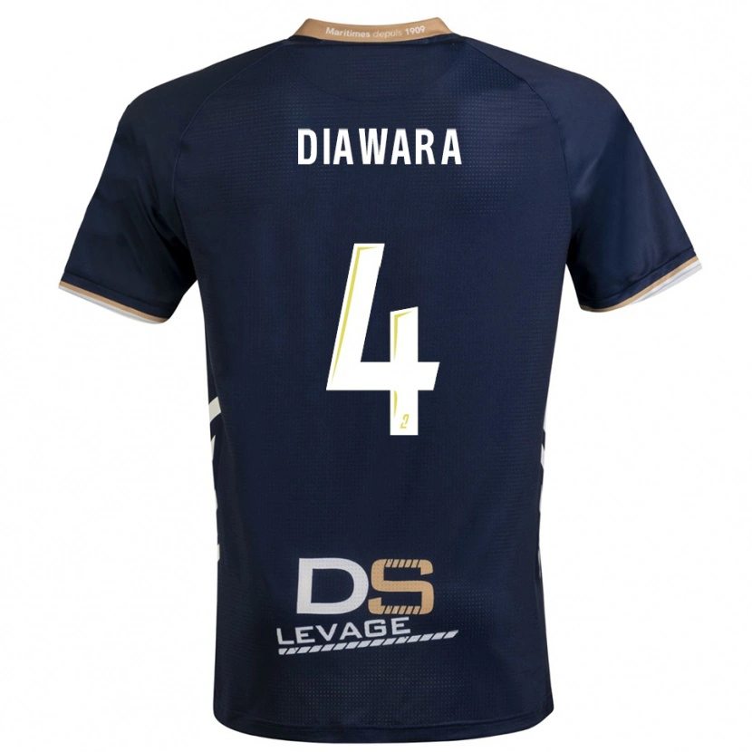 Danxen Kvinnor Sékhou Diawara #4 Marin Guld Hemmatröja Matchtröjor 2025/26 Tröjor T-Tröja