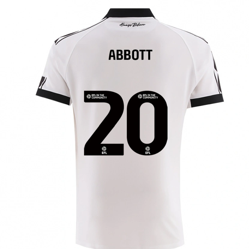 Danxen Kvinnor Isaac Abbott #20 Vitt Svart Bortatröja Matchtröjor 2025/26 Tröjor T-Tröja