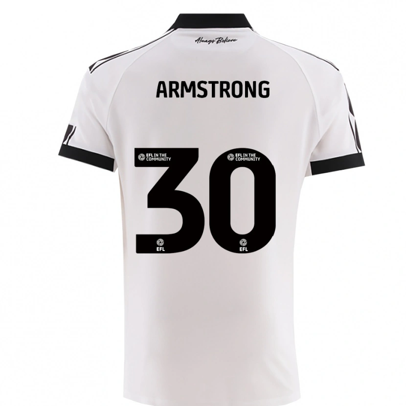 Danxen Kvinnor Sinclair Armstrong #30 Vitt Svart Bortatröja Matchtröjor 2025/26 Tröjor T-Tröja