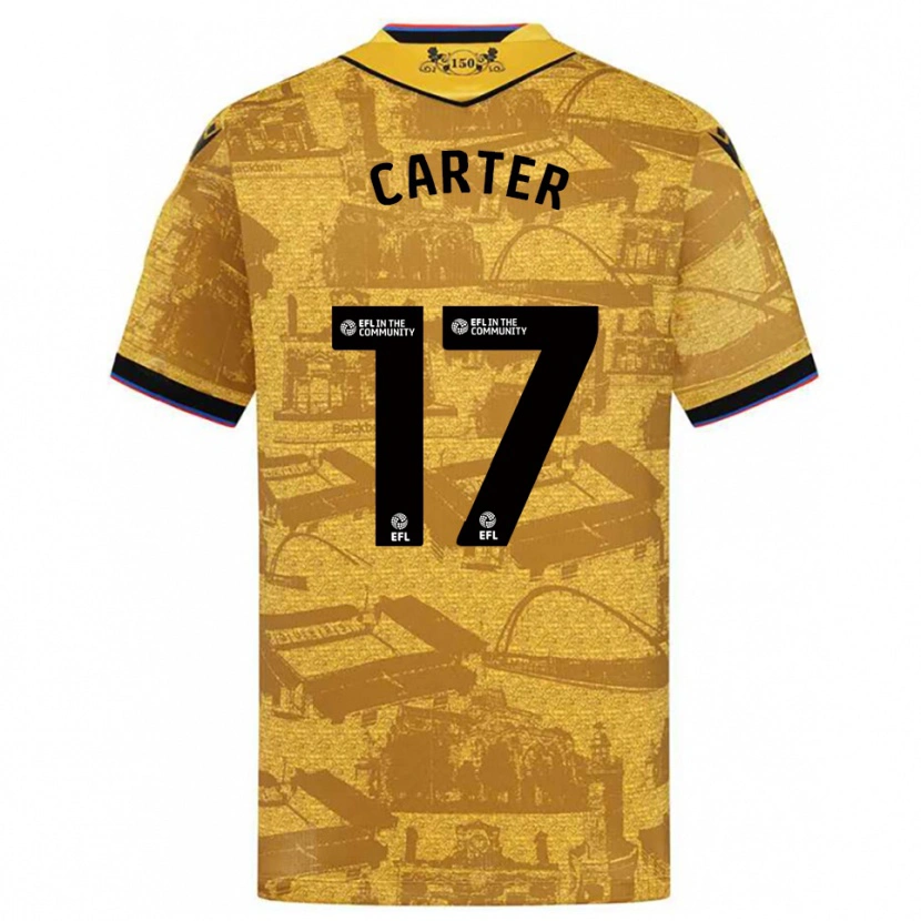 Danxen Kvinnor Hayden Carter #17 Guld Svart Bortatröja Matchtröjor 2025/26 Tröjor T-Tröja