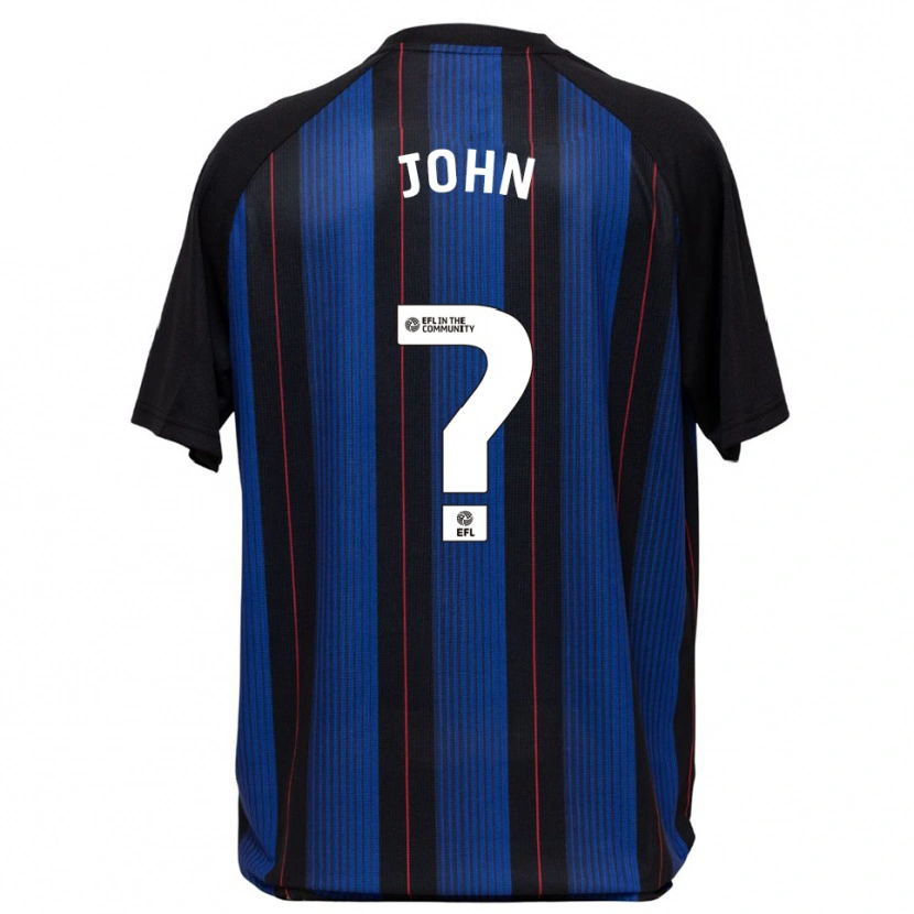 Danxen Kvinnor Fenton John #0 Blå Svart Bortatröja Matchtröjor 2025/26 Tröjor T-Tröja