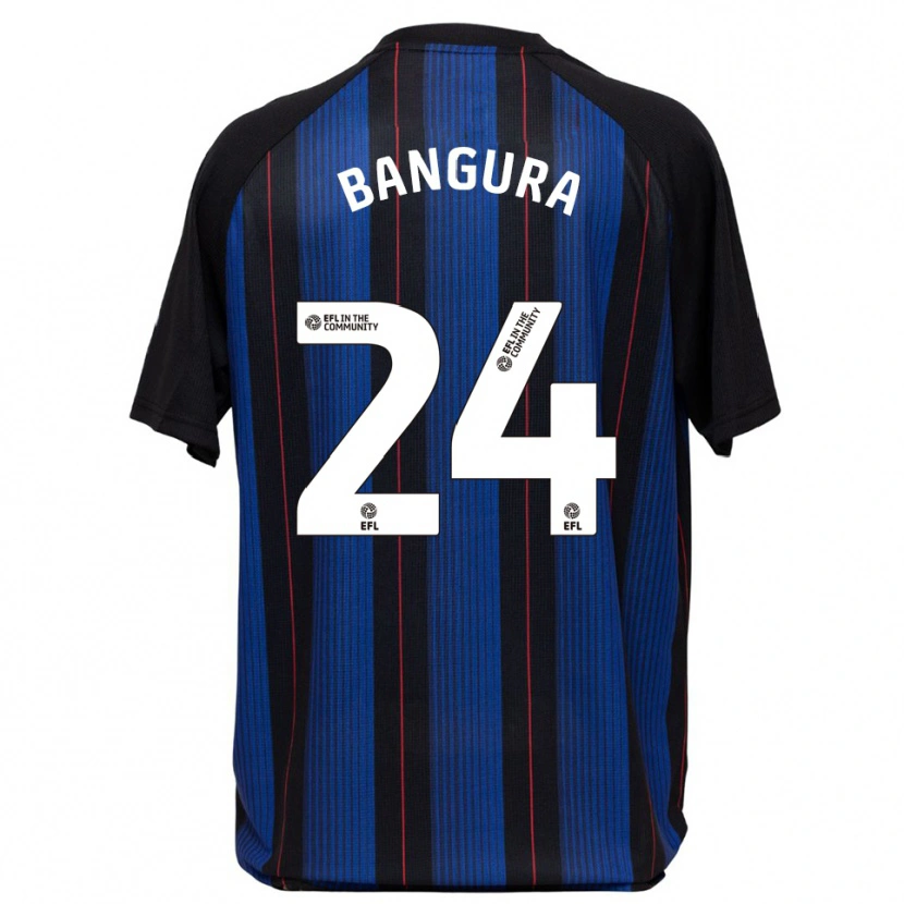Danxen Kvinnor Alex Bangura #24 Blå Svart Bortatröja Matchtröjor 2025/26 Tröjor T-Tröja