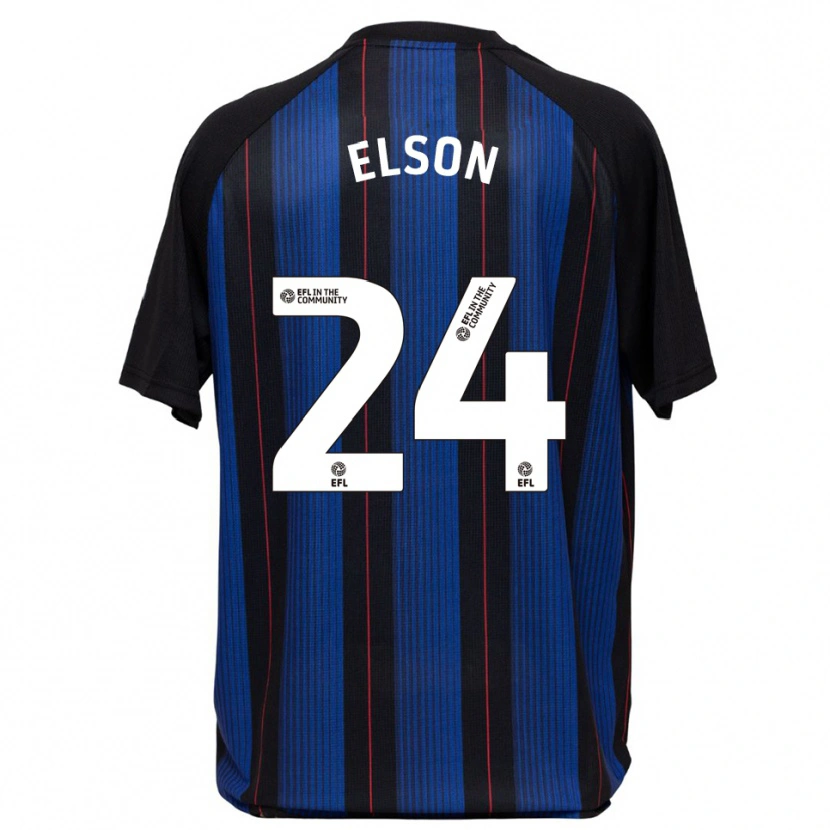 Danxen Kvinnor Kacie Elson #24 Blå Svart Bortatröja Matchtröjor 2025/26 Tröjor T-Tröja