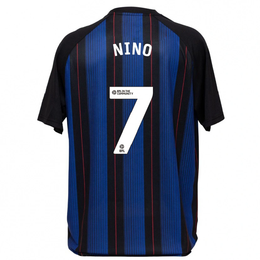 Danxen Kvinnor Collins Nino #7 Blå Svart Bortatröja Matchtröjor 2025/26 Tröjor T-Tröja