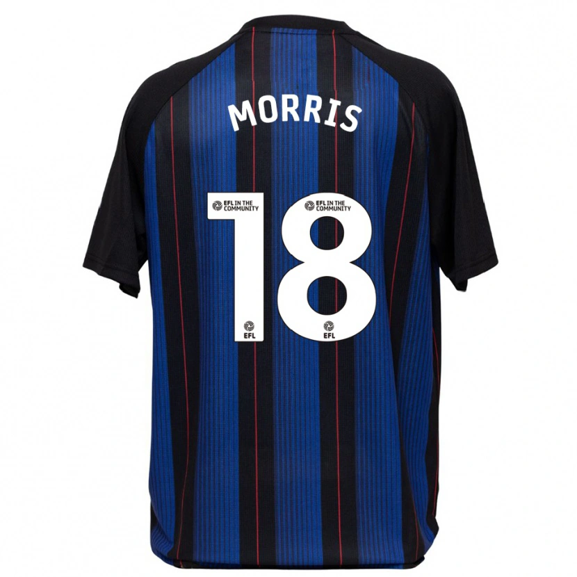 Danxen Kvinnor Aidan Morris #18 Blå Svart Bortatröja Matchtröjor 2025/26 Tröjor T-Tröja