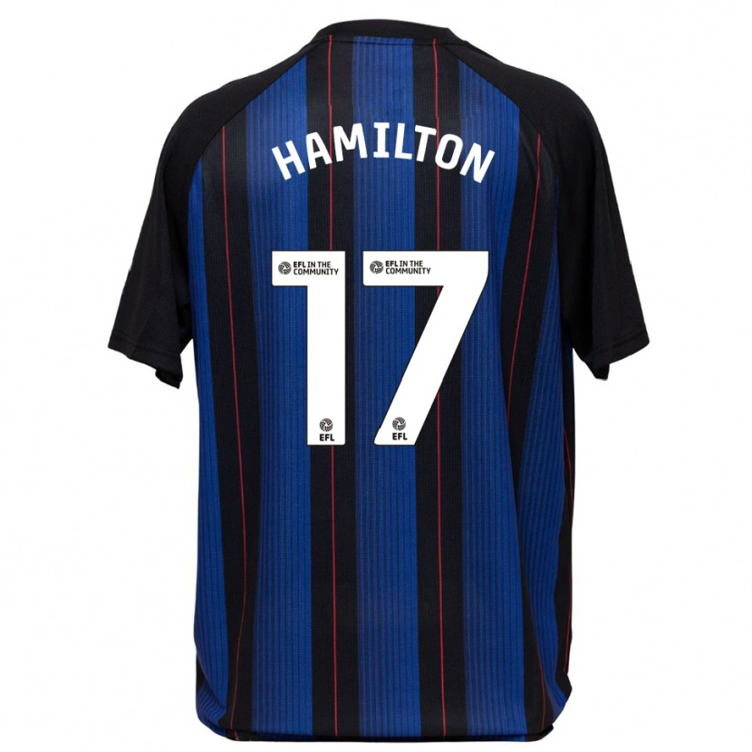 Danxen Kvinnor Micah Hamilton #17 Blå Svart Bortatröja Matchtröjor 2025/26 Tröjor T-Tröja