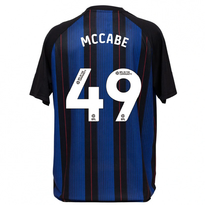 Danxen Kvinnor Law Mccabe #49 Blå Svart Bortatröja Matchtröjor 2025/26 Tröjor T-Tröja