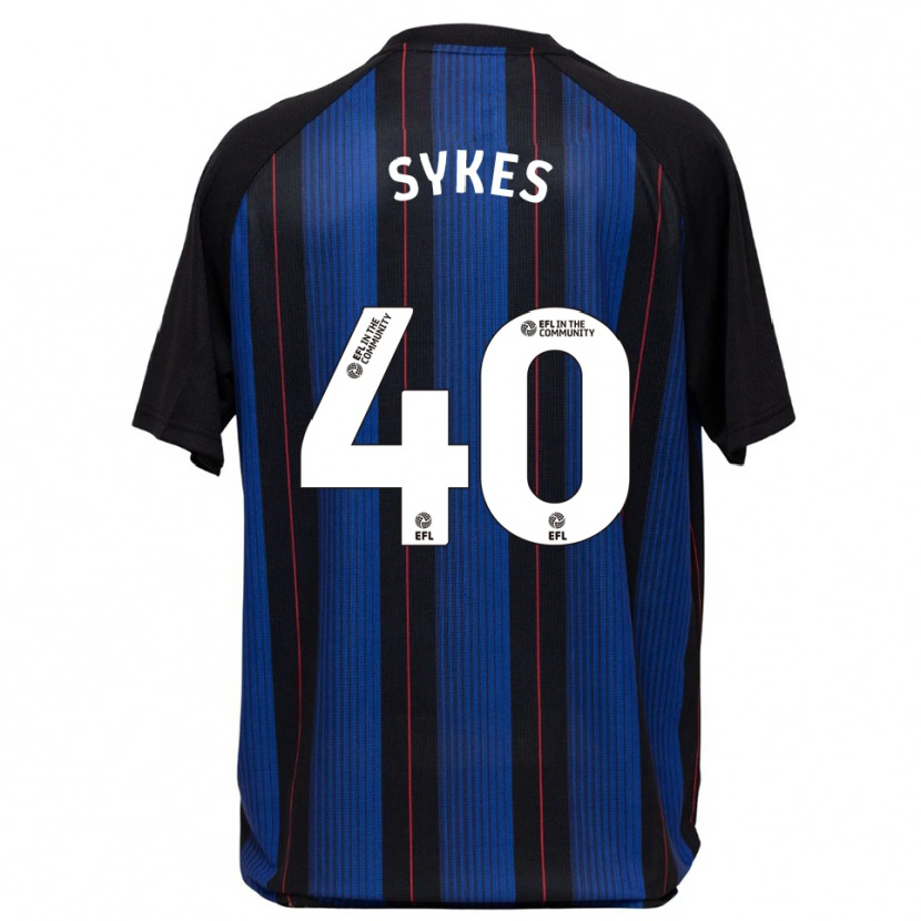 Danxen Kvinnor Cain Sykes #40 Blå Svart Bortatröja Matchtröjor 2025/26 Tröjor T-Tröja