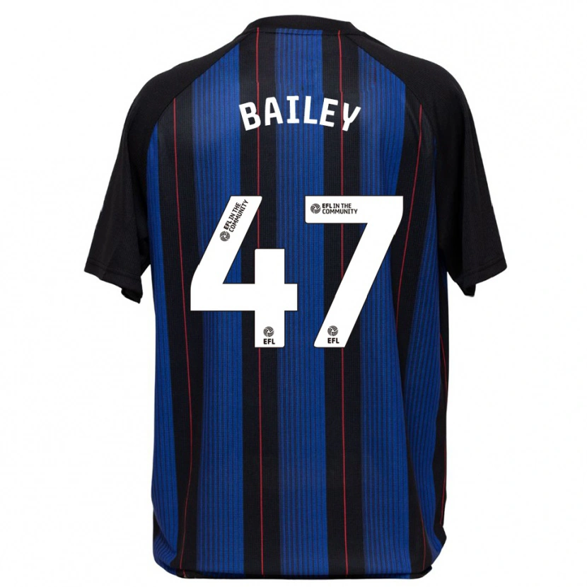 Danxen Kvinnor Bailey Palmer #47 Blå Svart Bortatröja Matchtröjor 2025/26 Tröjor T-Tröja