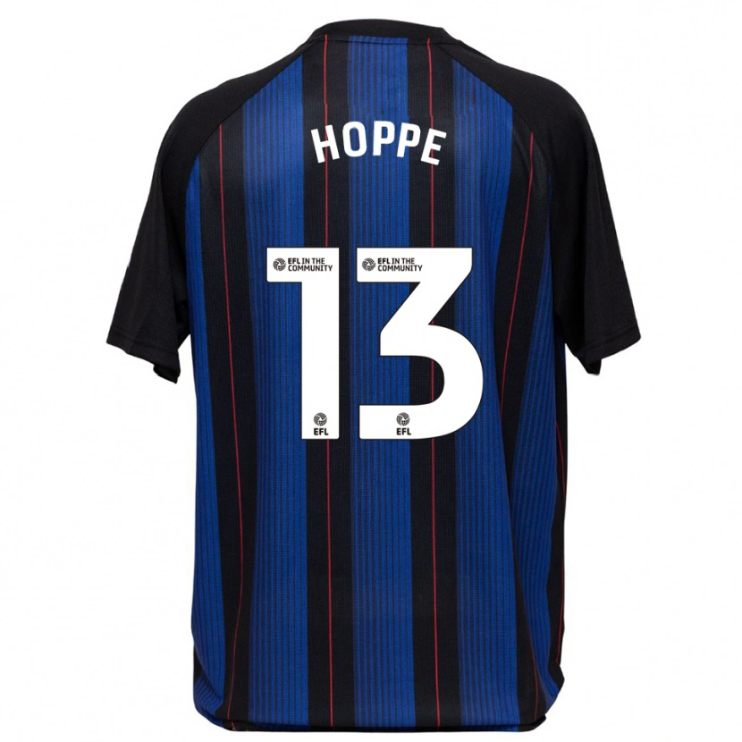 Danxen Kvinnor Matthew Hoppe #13 Blå Svart Bortatröja Matchtröjor 2025/26 Tröjor T-Tröja