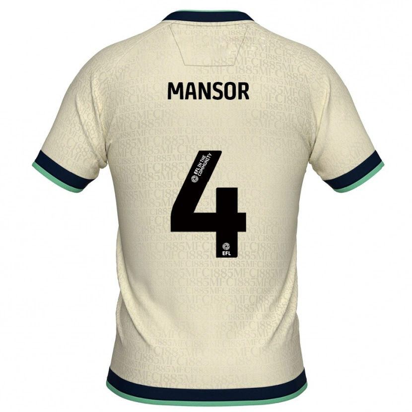 Danxen Kvinnor Elias Mansor #4 Champagne Marin Bortatröja Matchtröjor 2025/26 Tröjor T-Tröja