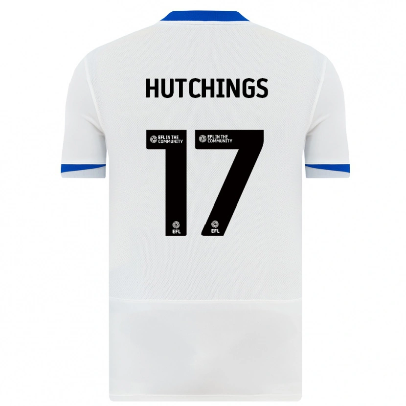 Danxen Kvinnor Annie Hutchings #17 Vit Svart Bortatröja Matchtröjor 2025/26 Tröjor T-Tröja