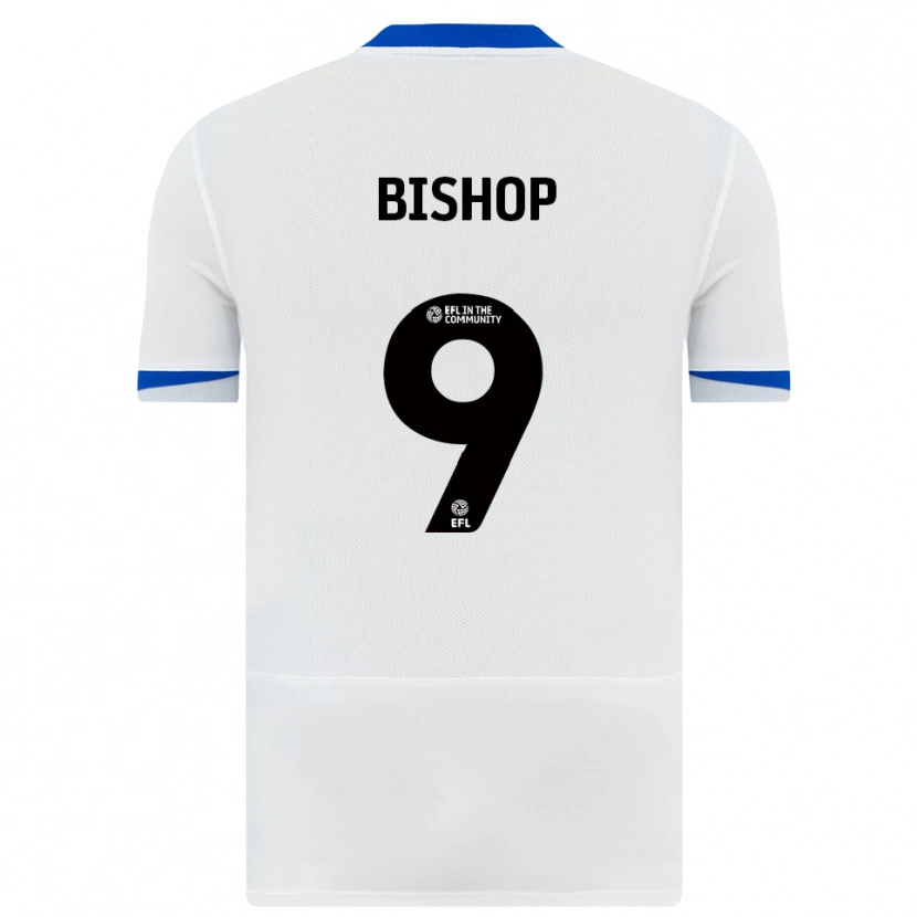 Danxen Kvinnor Colby Bishop #9 Vit Svart Bortatröja Matchtröjor 2025/26 Tröjor T-Tröja