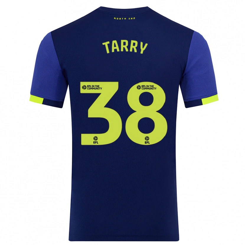Danxen Kvinnor Troy Tarry #38 Marin Gul Bortatröja Matchtröjor 2025/26 Tröjor T-Tröja
