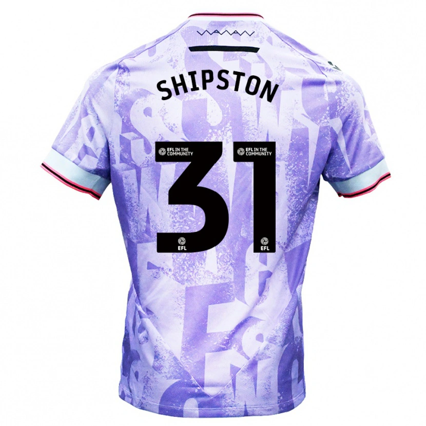 Danxen Kvinnor Rio Shipston #31 Lila Vit Bortatröja Matchtröjor 2025/26 Tröjor T-Tröja