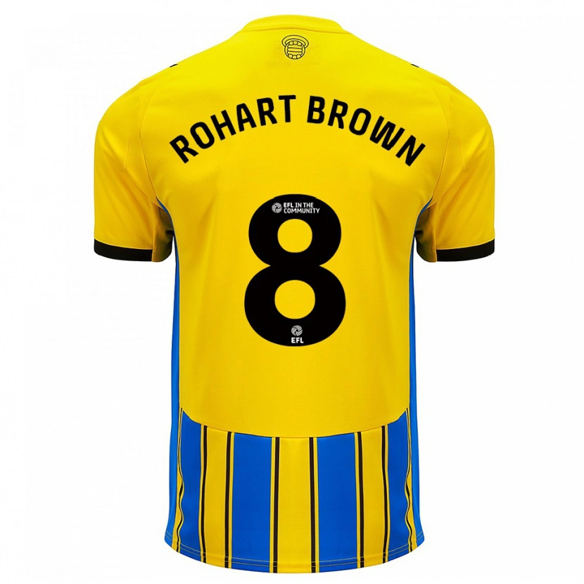 Danxen Kvinnor Thierry Rohart-Brown #8 Blå Gul Bortatröja Matchtröjor 2025/26 Tröjor T-Tröja