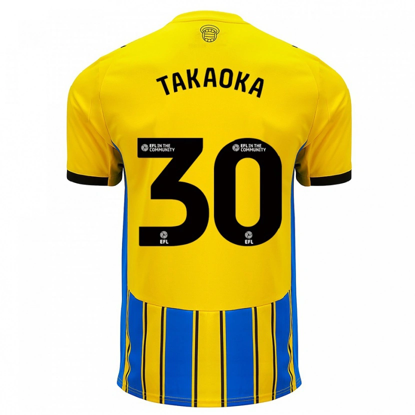 Danxen Kvinnor Rento Takaoka #30 Blå Gul Bortatröja Matchtröjor 2025/26 Tröjor T-Tröja