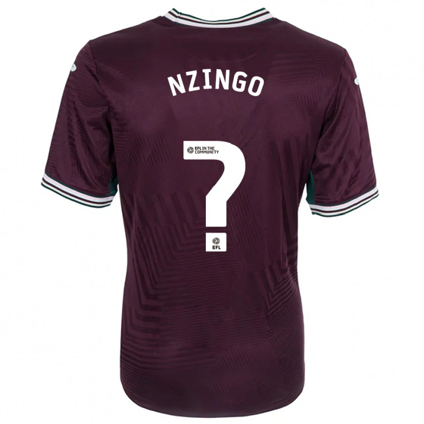 Danxen Kvinnor Glory Nzingo #0 Rost Röd Vit Bortatröja Matchtröjor 2025/26 Tröjor T-Tröja