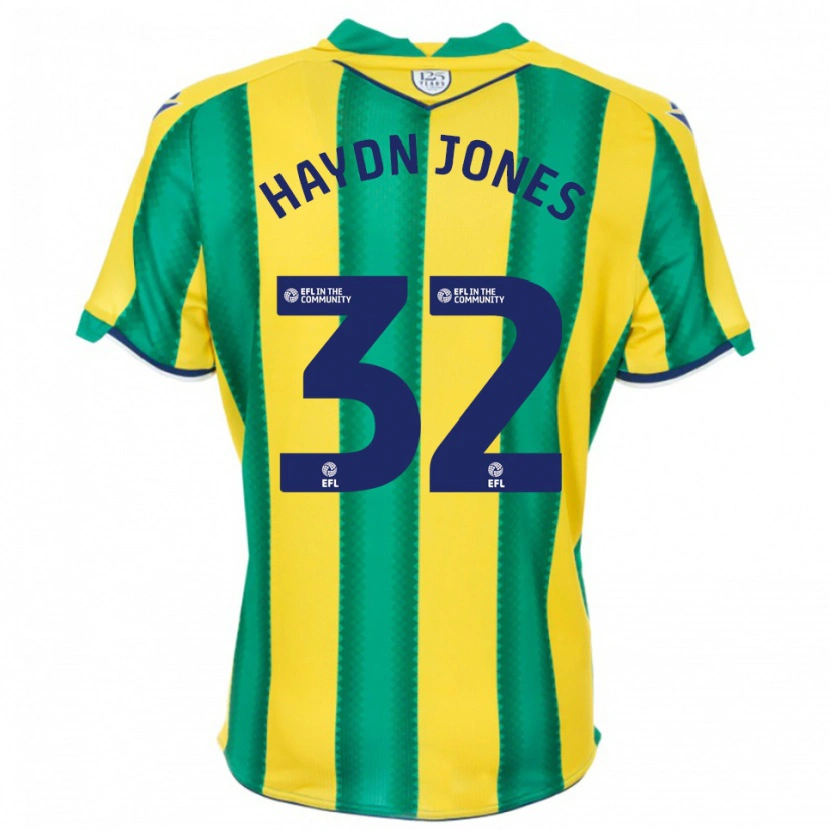 Danxen Kvinnor Mackenzie Haydn Jones #32 Gul Grön Bortatröja Matchtröjor 2025/26 Tröjor T-Tröja