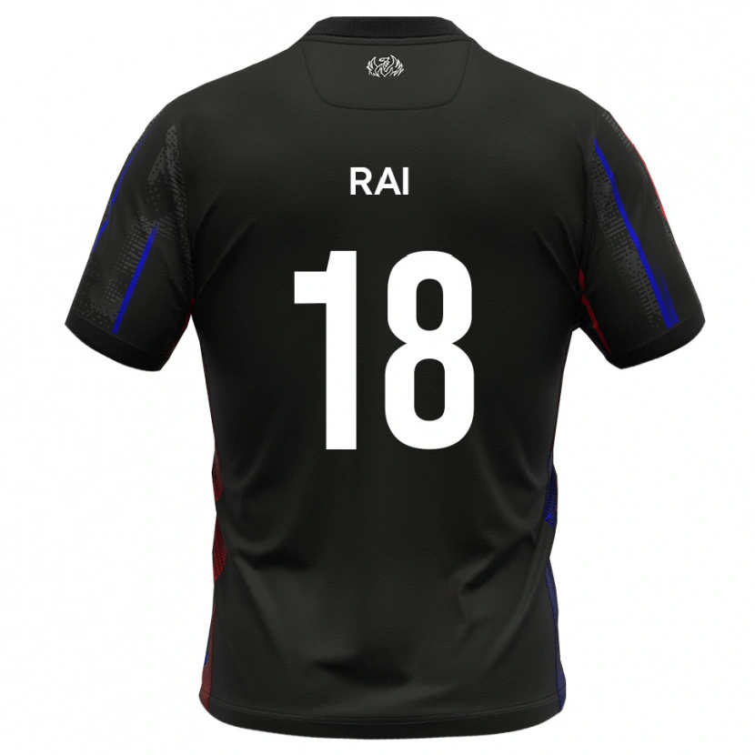 Danxen Kvinnor Kiban Rai #18 Svart Rött Bortatröja Matchtröjor 2025/26 Tröjor T-Tröja